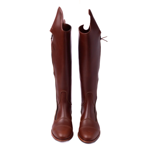Bota Mod: Hipi 7 Vaqueta Bronce, crem y elástico piso vibram. ANCHO ESPECIAL. REF 008125