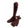 Polaina Mod: Doma piel Vaqueta Cereza 9 engarces. REF 006356-CER
