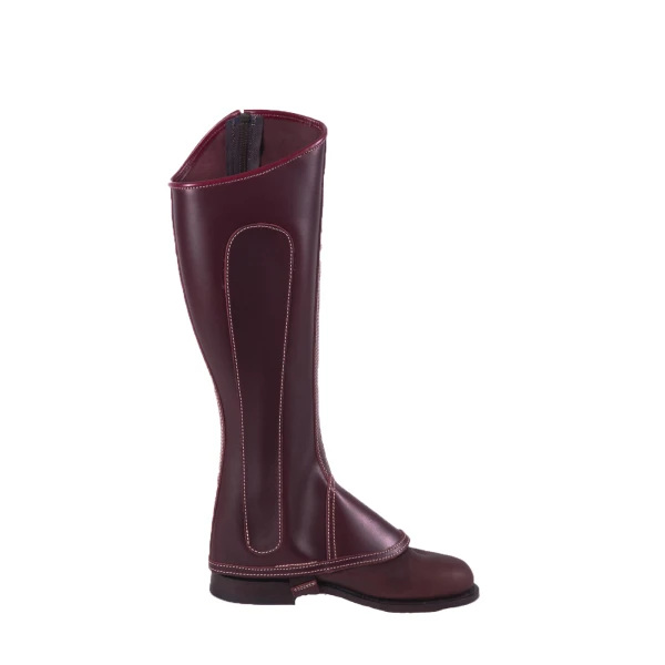 Polaina Mod: Doma piel engrasada Cereza con cremallera. REF 006359-CER - Imagen 3