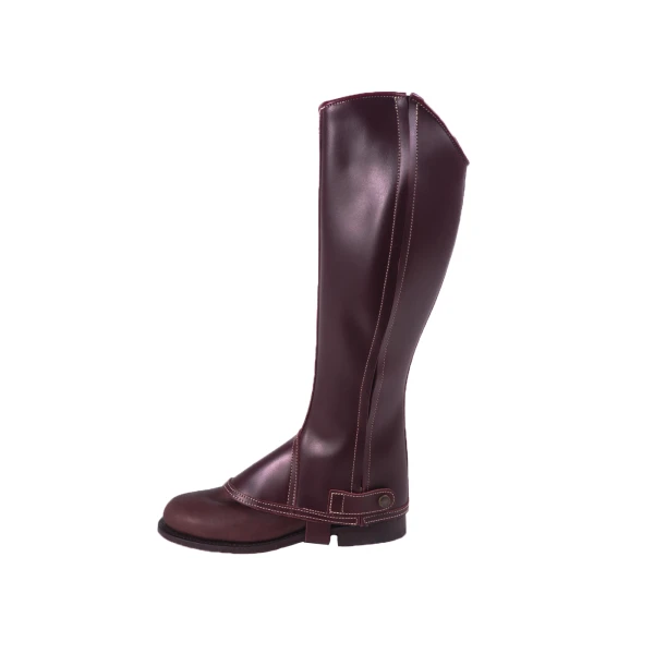 Polaina Mod: Doma piel engrasada Cereza con cremallera. REF 006359-CER