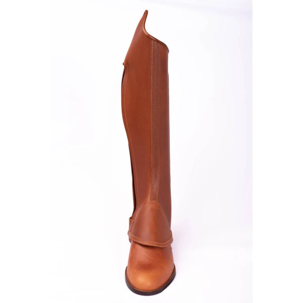 Polaina Mod: Doma piel engrasada Natural con cremallera y elástico. ref 006362-NAT - Imagen 4
