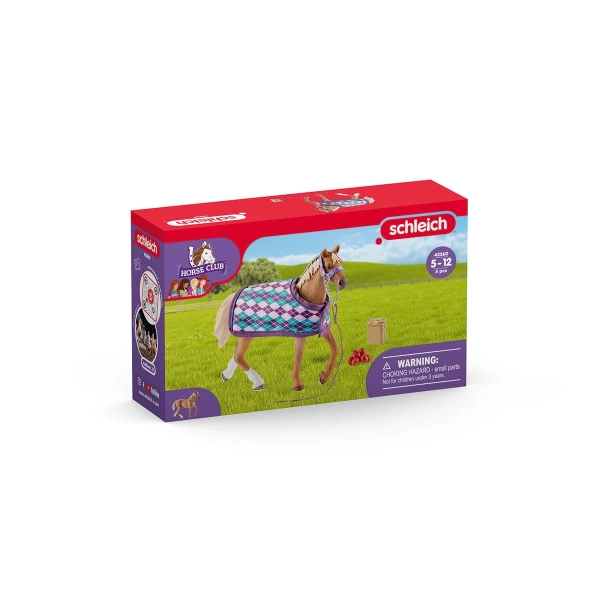 Schleich 42360 Purasangre inglés con manta. REF 013037