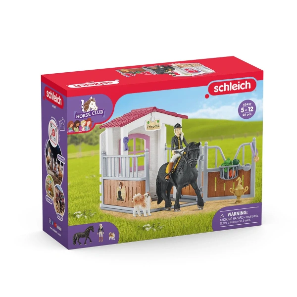 Schleich 42437 Box para caballos con horse club Tori & Princess. REF 013084
