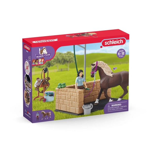 Schleich 42438 Lavadero de caballos con Horse Club. REF 013055