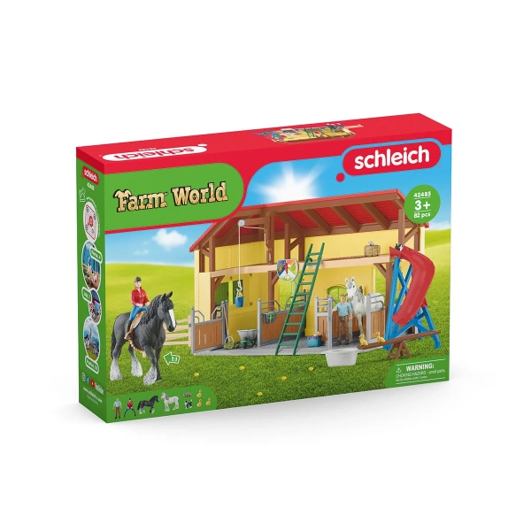 Schleich 42485 Establo para caballos. REF 013047