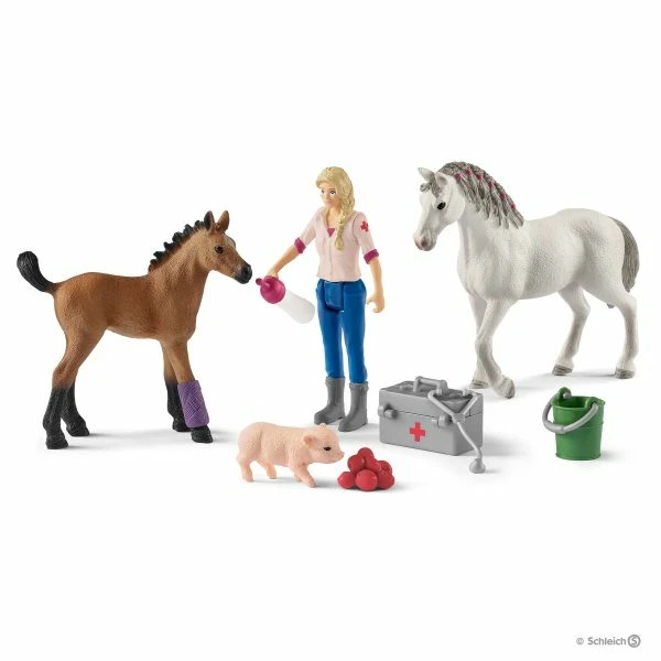 Schleich 42486 Visita medica para yegua y potro. REF 013083 - Imagen 5