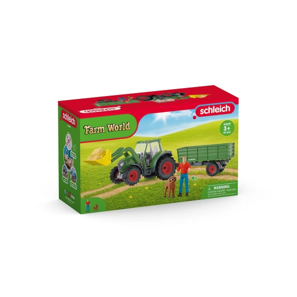 Schleich 42608 Tractor con remolque. REF 013170