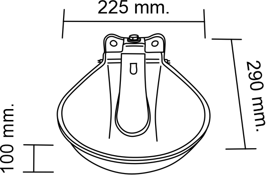 Bebedero B-3 Hierro esmaltado. REF 005018 - Imagen 2