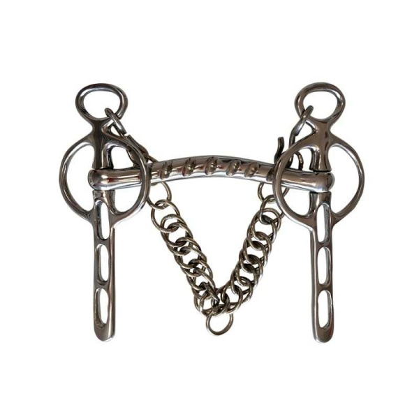 Bocado Liverpool Articulado sin barra Inox. Emb. Arco CH. REF 001779