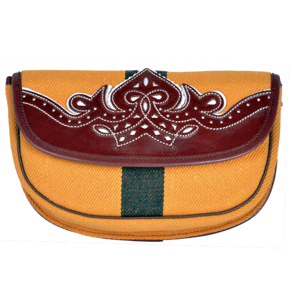 Bolso Amazona Lona y piel picada. REF 007894 - Imagen 9
