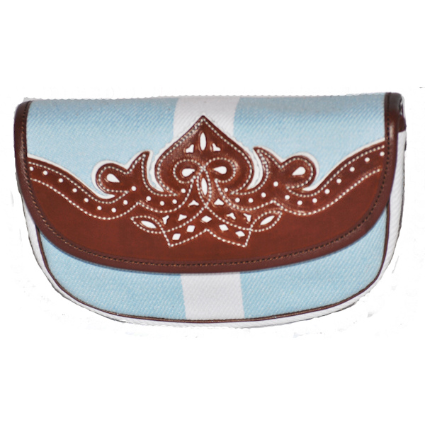 Bolso Amazona Lona y piel picada. REF 007894 - Imagen 2