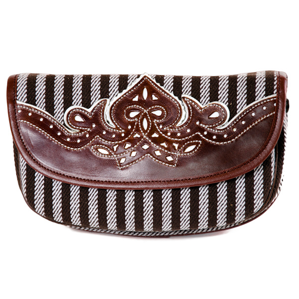 Bolso Amazona Lona y piel picada. REF 007894 - Imagen 6