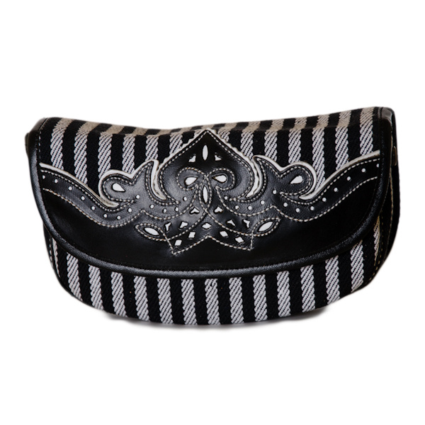 Bolso Amazona Lona y piel picada. REF 007894 - Imagen 7