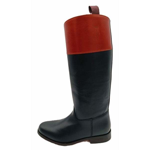 Bota Mod: 100/01 Hípica Boxcalf negro con banda piso suela. REF 008149 - Imagen 4