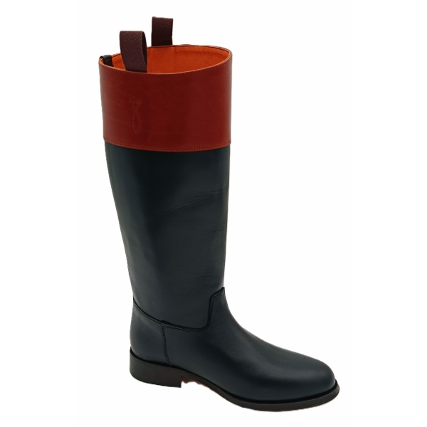 Bota Mod: 100/01 Hípica Boxcalf negro con banda piso suela. REF 008149 - Imagen 2