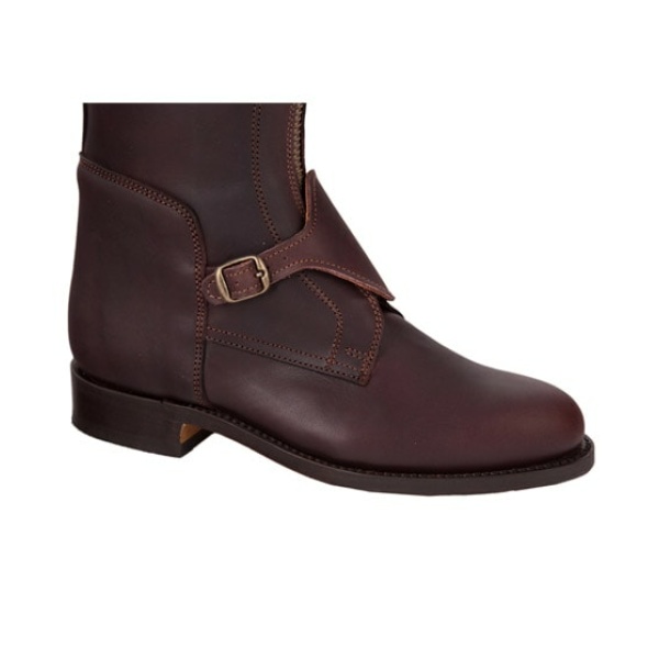 Bota Mod: 1574 Hípica cremallera delantera y salvaestribo s/piel Ternera Marrón. REF 008151-MAR - Imagen 3