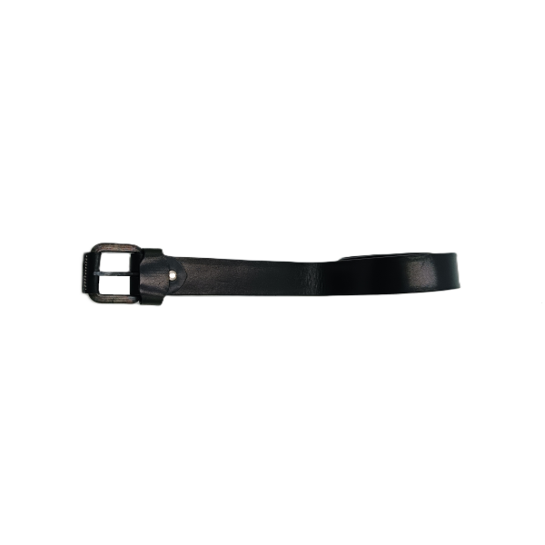 Cinturón artesanal vaquetilla 1 pincho Negro. REF 007376-N - Imagen 4