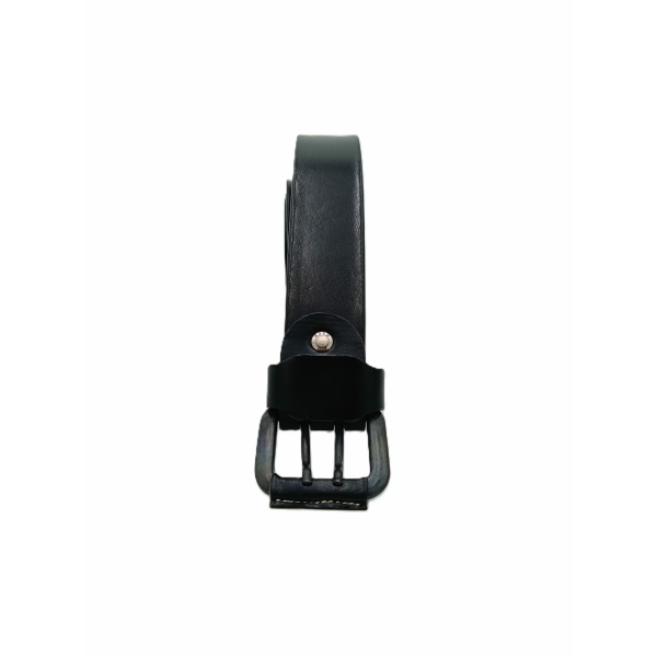 Cinturón artesanal vaquetilla 2 pinchos Negro. REF 007377-N - Imagen 3