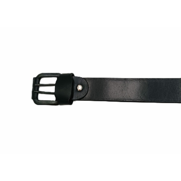 Cinturón artesanal vaquetilla 2 pinchos Negro. REF 007377-N - Imagen 2