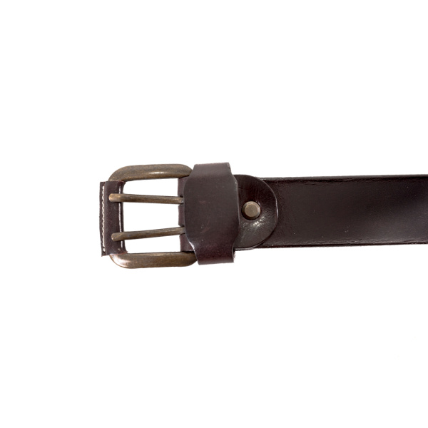 Cinturón artesanal vaquetilla 2 pinchos Marrón. REF 007377-M - Imagen 3