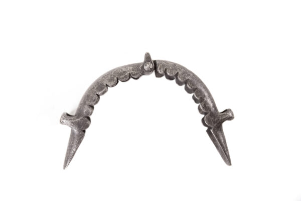 Muserola dientes de Ola Inox Pav. pasadores metal FRAGUA y visagra en el centro. REF 002177 - Imagen 2