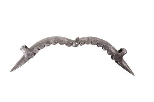 Muserola dientes de Ola Inox Pav. pasadores metal FRAGUA y visagra en el centro. REF 002177 - Imagen 3