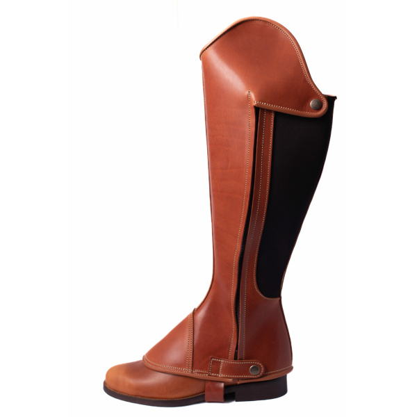 Polaina Mod: Doma piel Vaqueta Natural con cremallera y elástico. REF 006364-NAT - Imagen 3
