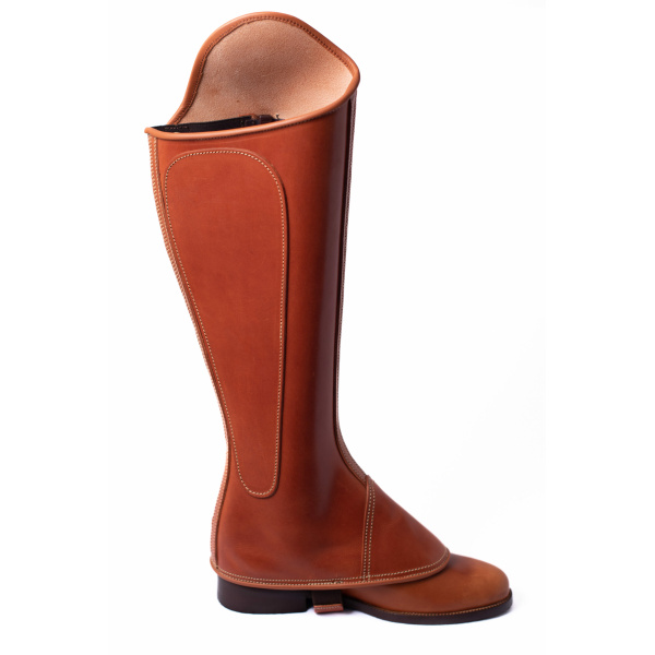 Polaina Mod: Doma piel Vaqueta Natural con cremallera y elástico. REF 006364-NAT - Imagen 5