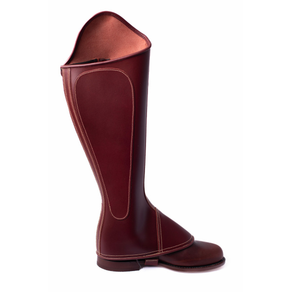 Polaina Mod: Doma piel engrasada Cereza con cremallera y elástico. REF 006362-CER - Imagen 5