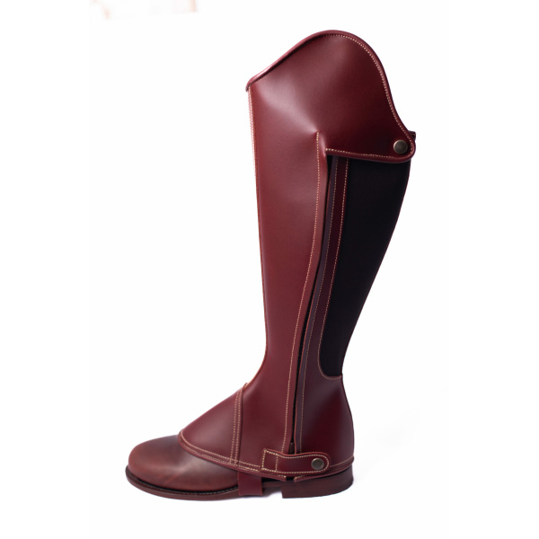Polaina Mod: Doma piel engrasada Cereza con cremallera y elástico. REF 006362-CER - Imagen 3
