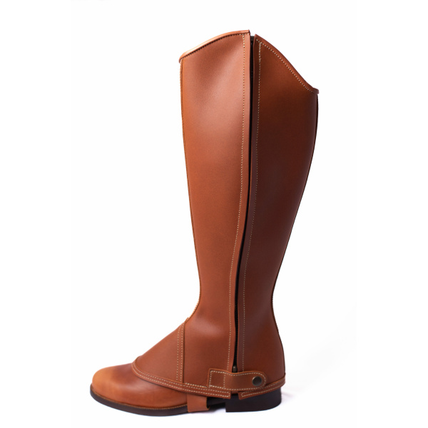Polaina Mod: Doma piel engrasada Natural con cremallera. REF 006359-NAT - Imagen 3