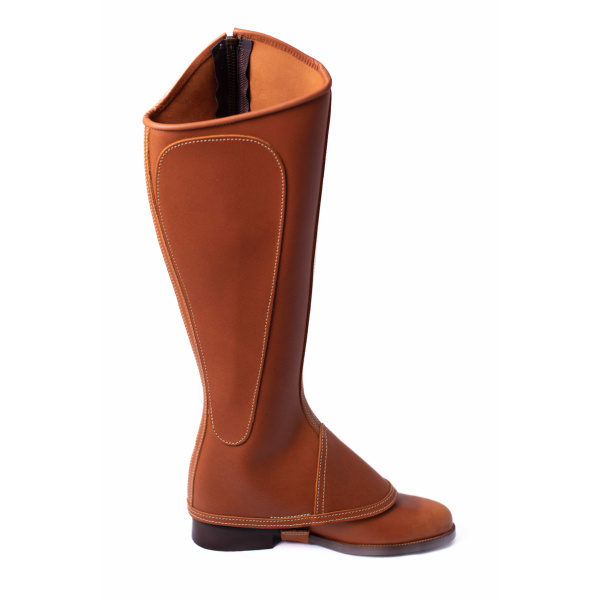 Polaina Mod: Doma piel engrasada Natural con cremallera. REF 006359-NAT - Imagen 5