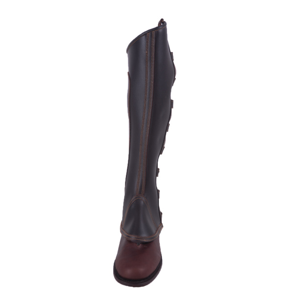 Polaina Mod: Doma piel engrasada Castaña 9 engarces. REF 006357-CAS - Imagen 5