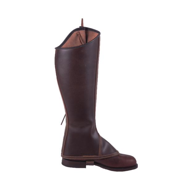 Polaina Mod: Doma piel engrasada Castaña vestir lisa. REF 006354-CAS - Imagen 3