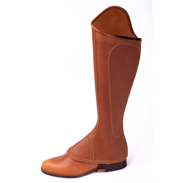 Polaina Mod: Doma piel engrasada Natural con cremallera y elástico. ref 006362-NAT - Imagen 5