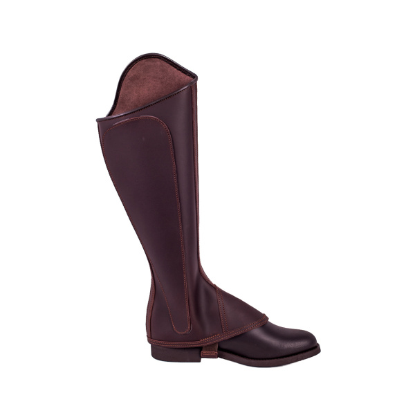 Polaina Mod: Doma piel engrasada Castaña con cremallera y elástico. REF 006362-CAS - Imagen 5