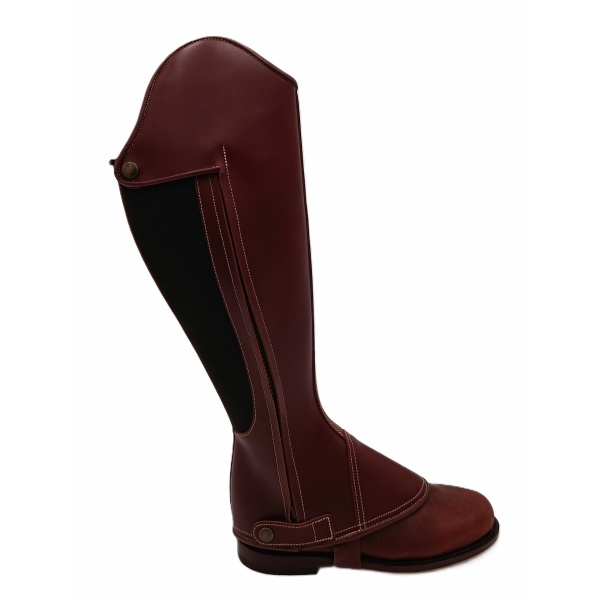 Polaina Mod: Hipi 7 piel engrasada Cereza cremallera y elástico. REF 006365-CER - Imagen 5