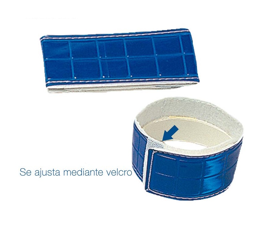 Reflectores para tobillos Azul (par). REF 004220