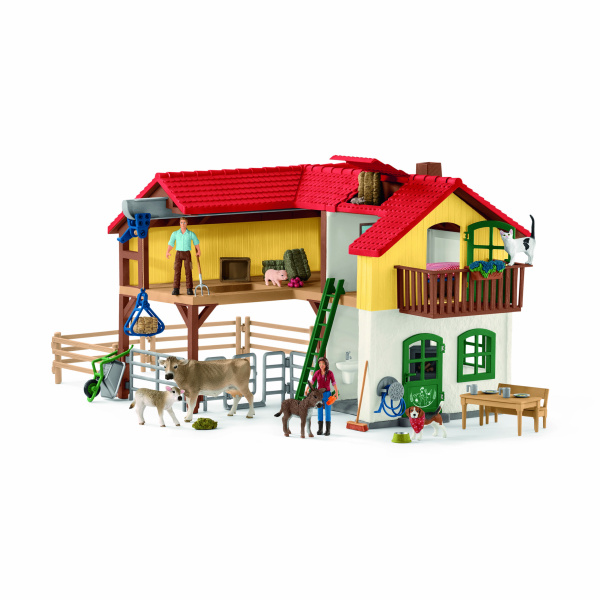 Schleich 42407 Granja con establo y animales. REF 013038 - Imagen 2
