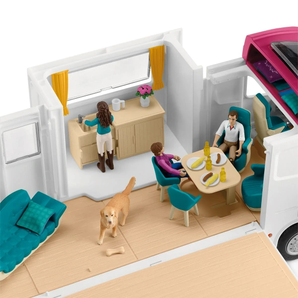 Schleich 42619 Autocaravana con zona para caballos. REF 013118 - Imagen 4