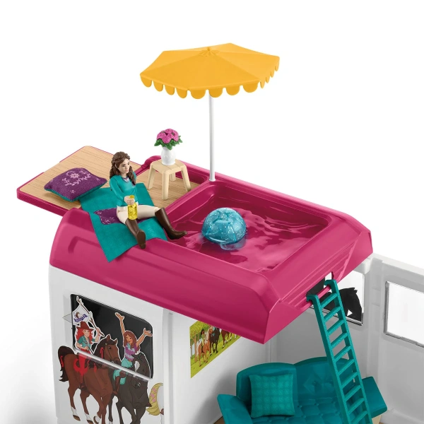 Schleich 42619 Autocaravana con zona para caballos. REF 013118 - Imagen 5