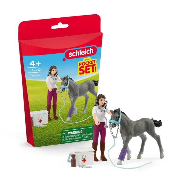 Schleich 42752 Mrs Kramer con potro. REF 013194