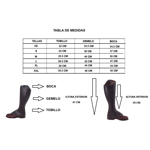 Polaina Mod: Doma piel Vaqueta Natural 9 engarces. REF 006356-NAT - Imagen 6