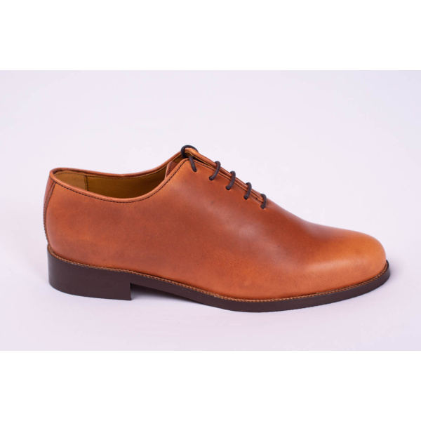 Zapato Mod: 255 para polaina Ternera Tostada, cordones piso diamante. REF 008496. - Imagen 5