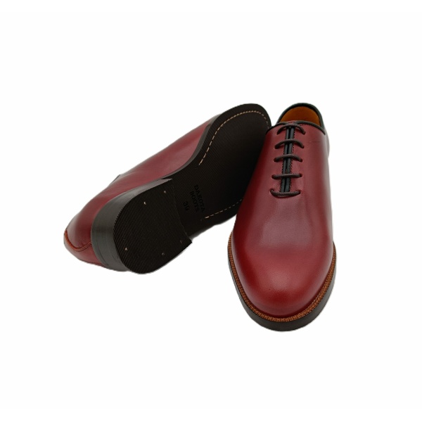 Zapato mod: 255 polaina vaqueta Cereza, cordones piso diamante. REF 008498 - Imagen 2